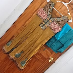Brown Indian Salwar Kameez